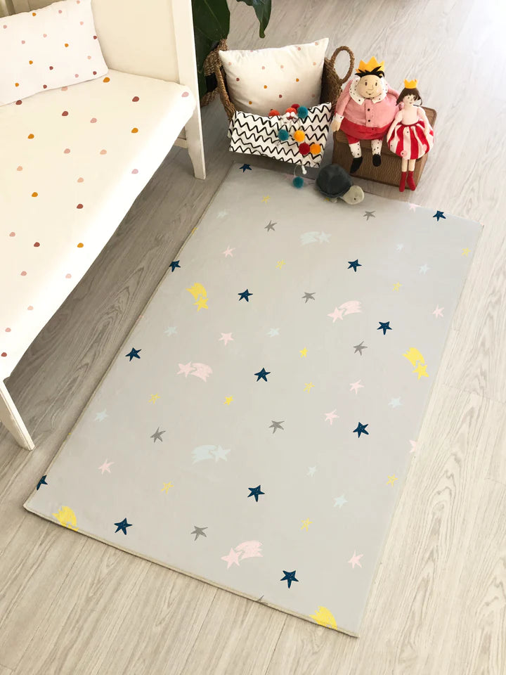 Children's Rug with Comet Pattern
