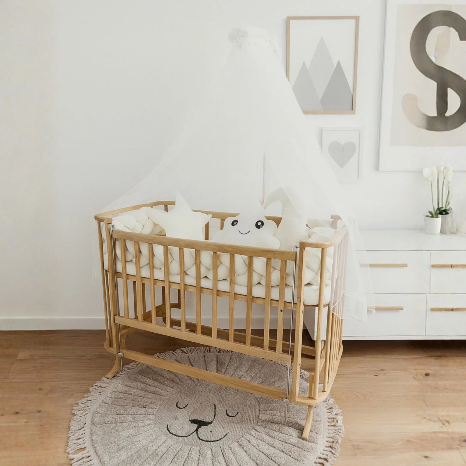 Eileen Wooden Bassinet & Bedside Sleeper