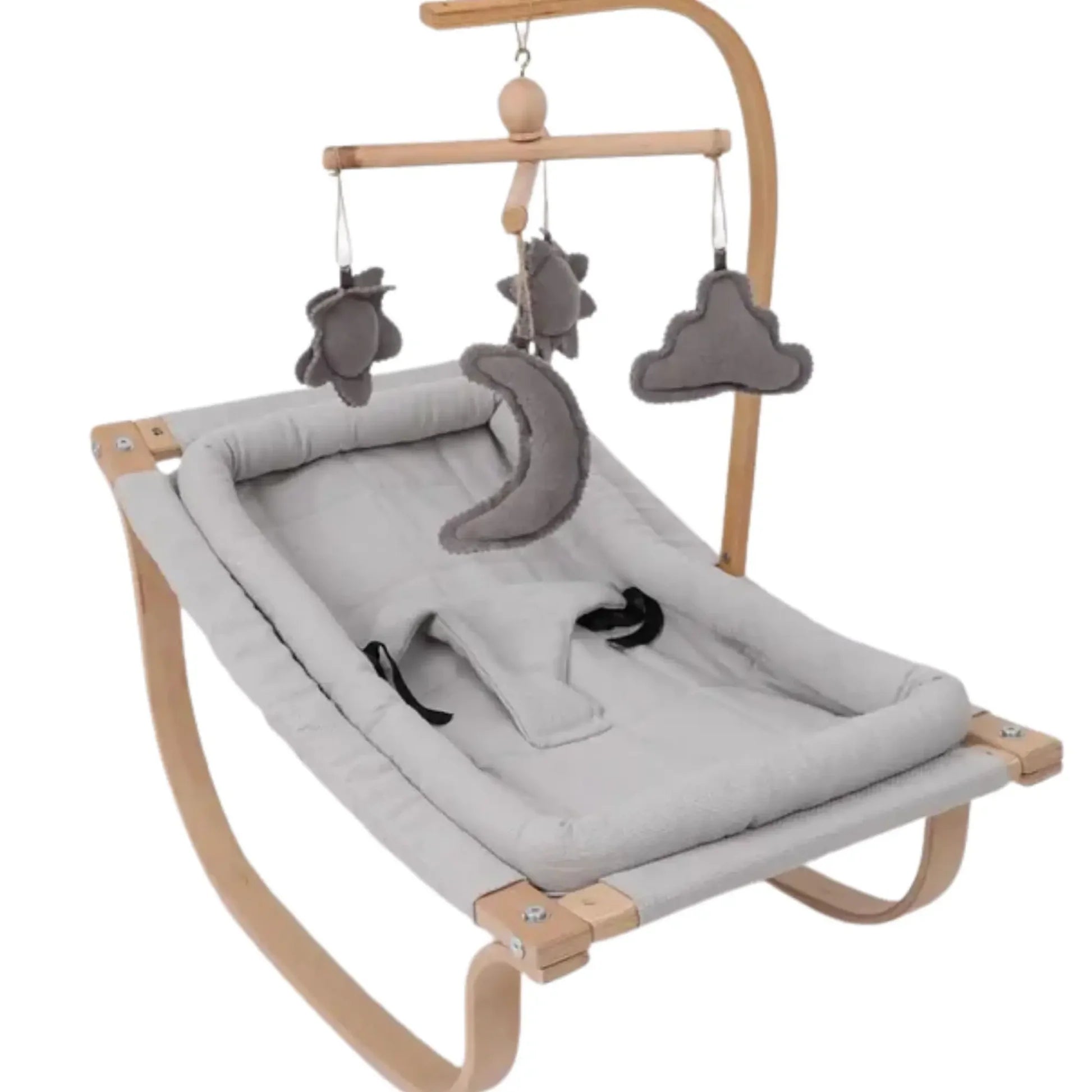 Wooden Baby Bouncer 2-in-1 Bouncer & Rocker